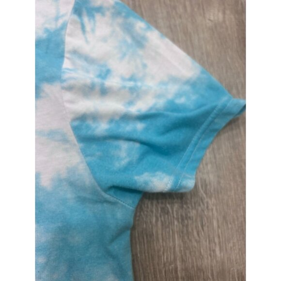 2PAC Tupac Me Against The World T-Shirt Men's XL Tie Dye Causal Crew Neck Blue - Picture 6 of 9